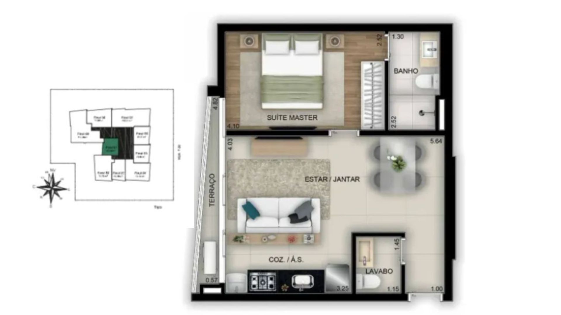 Flat à venda no Gyro Vaca Brava Design, Setor Bueno, Goiânia | Mais Novos Imóveis, foto 5